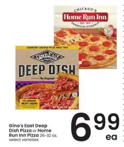 Albertsons Gino’s East Deep Dish Pizza or Home Run Inn Pizza offer