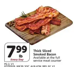 Albertsons Thick Sliced Smoked Bacon offer