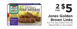 ShopRite Jones Golden Brown Links offer