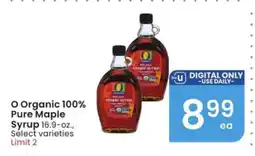 Albertsons O Organic 100% Pure Maple Syrup offer