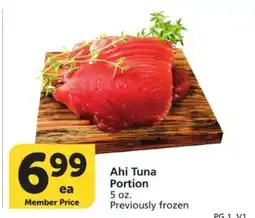 Albertsons Ahi Tuna Portion offer