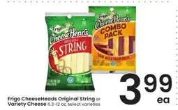Albertsons Frigo CheeseHeads Original String or Variety Cheese offer