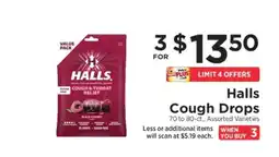 ShopRite Halls Cough Drops offer