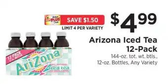 ShopRite Arizona Iced Tea 12-Pack offer