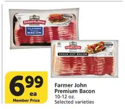 Albertsons Farmer John Premium Bacon offer