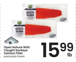 Albertsons Open Nature Wild Caught Sockeye Salmon Fillet offer