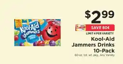 ShopRite Kool-Aid Jammers Drinks 10-Pack offer