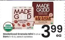 Albertsons MadeGood Granola Mini or Bars offer