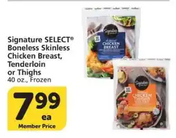 Albertsons Signature SELECT Boneless Skinless Chicken Breast, Tenderloin or Thighs offer