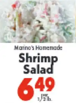 Marino's Supermarket Marina's Homemade Shrimp Salad offer