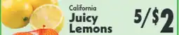 Marino's Supermarket California Juicy Lemons offer