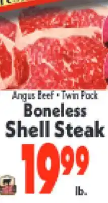Marino's Supermarket Angus Beef • Twin Pack Boneless Shell Steak offer