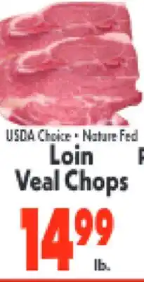 Marino's Supermarket USDA Choice • Nature Fed Loin Veal Chops offer