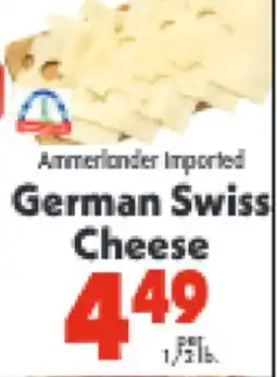 Marino's Supermarket Ammerlander Imported German Swiss Cheese offer