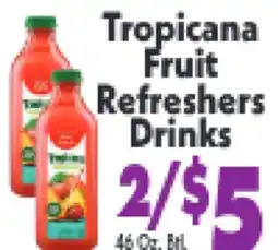 Marino's Supermarket Tropicana Fruit Refreshers Drinks offer