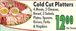 Marino's Supermarket Cold Cut Platters offer