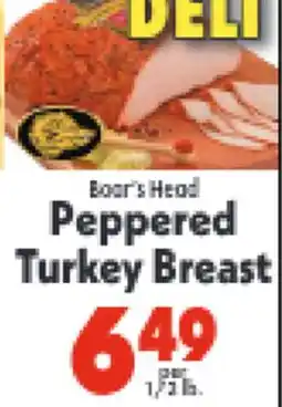 Marino's Supermarket Boar's Head Peppered Turkey Breast offer