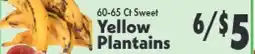 Marino's Supermarket 60-65 Ct Sweet Yellow Plantains offer