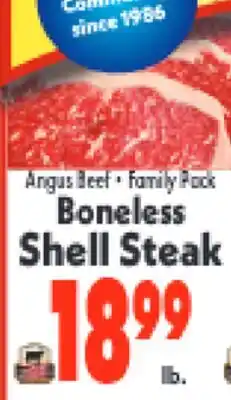 Marino's Supermarket Angus Beef • Family Pack Boneless Shell Steak offer