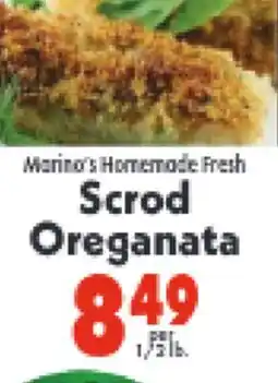 Marino's Supermarket Marino's Homemade Fresh Scrod Oreganata offer