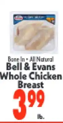 Marino's Supermarket Bell & Evans Whole Chicken Breast offer