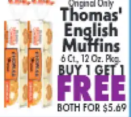Marino's Supermarket Thomas' English Muffins offer