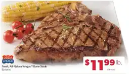 Family Fare Fresh, All-Natural Angus T-Bone Steak offer
