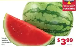 Family Fare Whole Seedless Watermelon offer