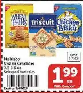 Vons Nabisco Snack Crackers offer