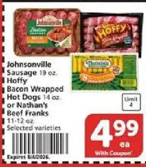 Vons Johnsonville Sausage offer