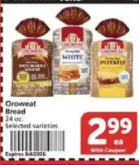 Vons Oroweat Bread offer