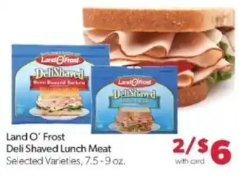 Family Fare Land O' Frost Deli Shaved Lunch Meat offer