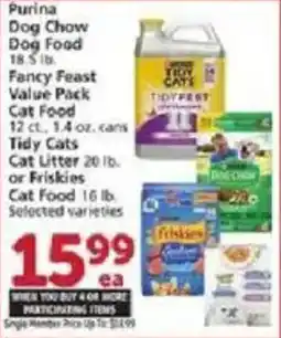 Vons Purina dog chow cat food offer