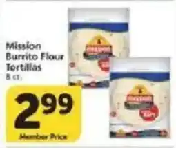 Vons Mission Burrito Flour Tortillas offer