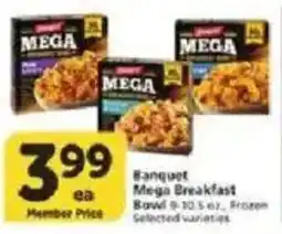 Vons Banquet Mega Breakfast Bowl offer