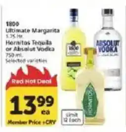 Vons 1800 Ultimate Margarita offer