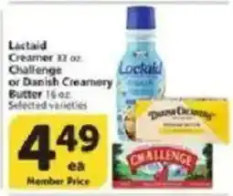 Vons Lactaid Creamer or Challenge or Danish Creamery Butter offer
