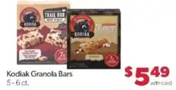 Family Fare Kodiak Granola Bars offer
