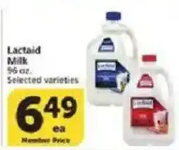 Vons Lactaid Milk offer