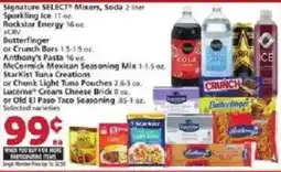 Vons Signature Select Mixers, Soda 2 liter offer