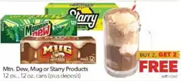 Family Fare Mtn. Dew, Mug or Starry Products offer