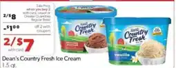 Family Fare Dean's Country Fresh Ice Cream offer