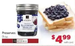 Family Fare Finest Reserve Blueberry Merlot Preserves offer