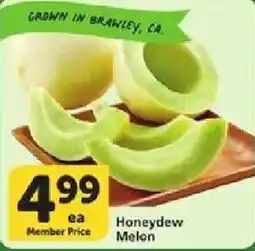 Vons Honeydew Melon offer