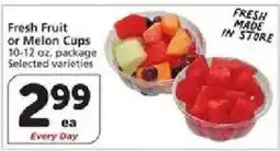 Vons Fresh Fruit or Melon Cups offer