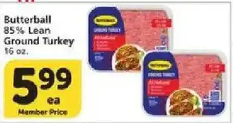 Vons Butterball Ground Turkey offer
