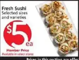 Vons Fresh Sushi offer