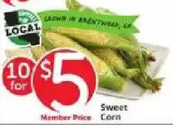 Vons Sweet Corn offer
