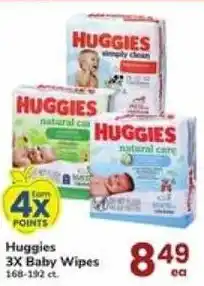 Safeway Huggies 3x Baby Wipes offer