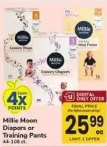 Safeway Millie Moon Diapers or Training Pants offer